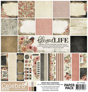 CELEBR8 - Paper Pack BLESSED LIFE 12cm x 12cm